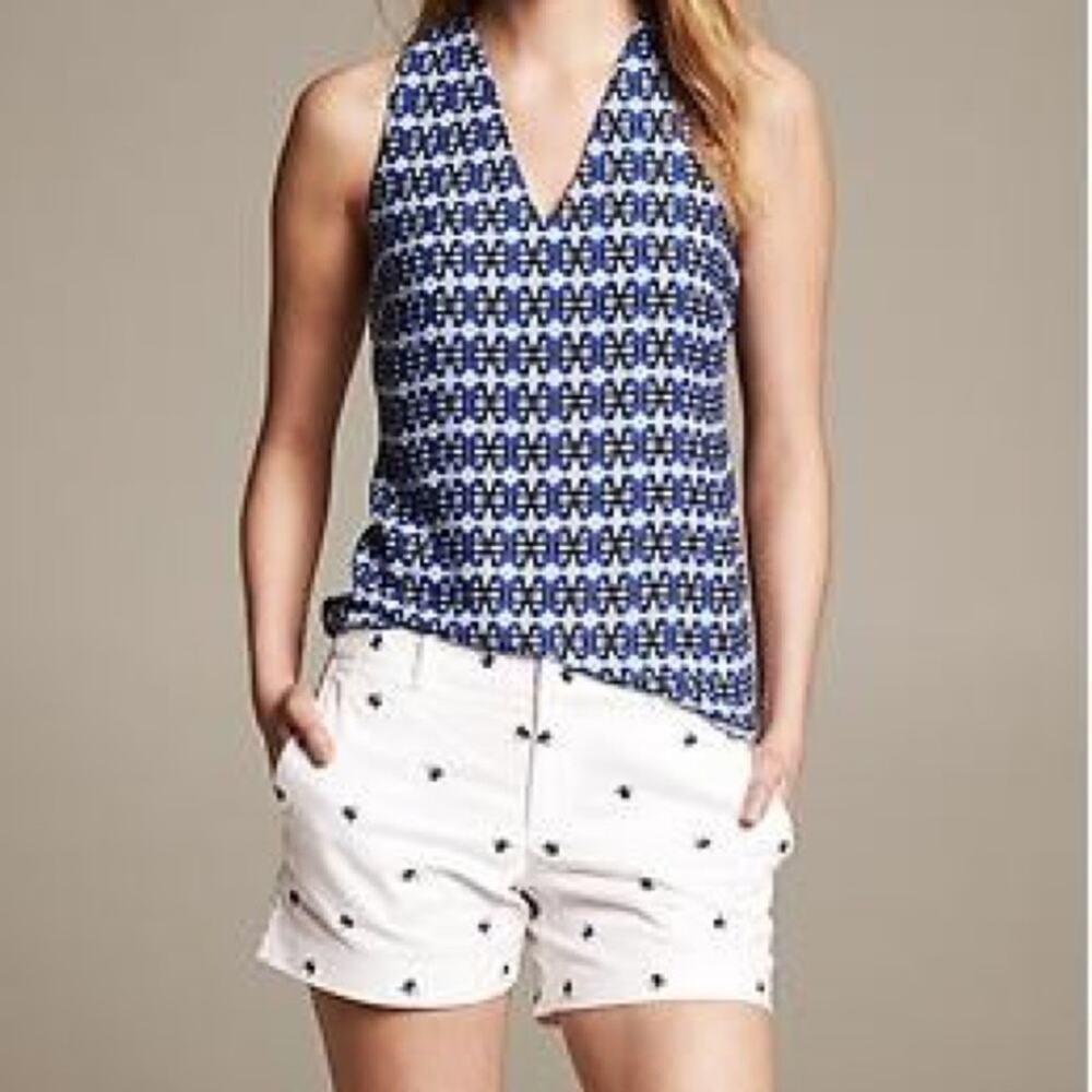 5/$25 Cambridge Nautical Anchor Print Khaki Shorts